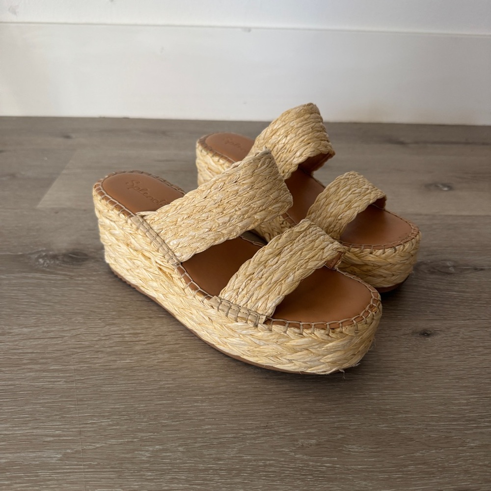 Splendid Platform Slide Wedge Sandals